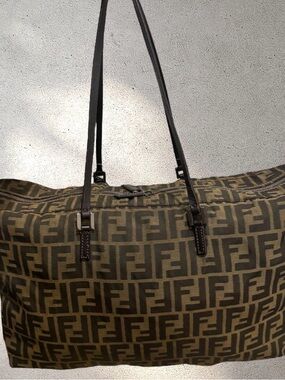 Fendi Zucca Large Shoulder / overnight Bag